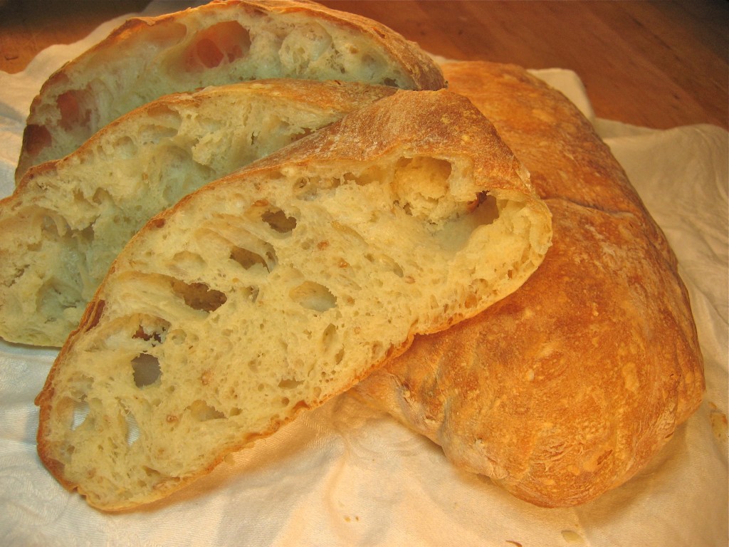 Ciabatta, recipe and photo by Carri Thurman Ciabatta recipe