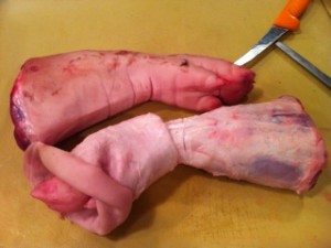 butcher foot