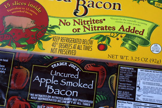 no-nitrite bacon