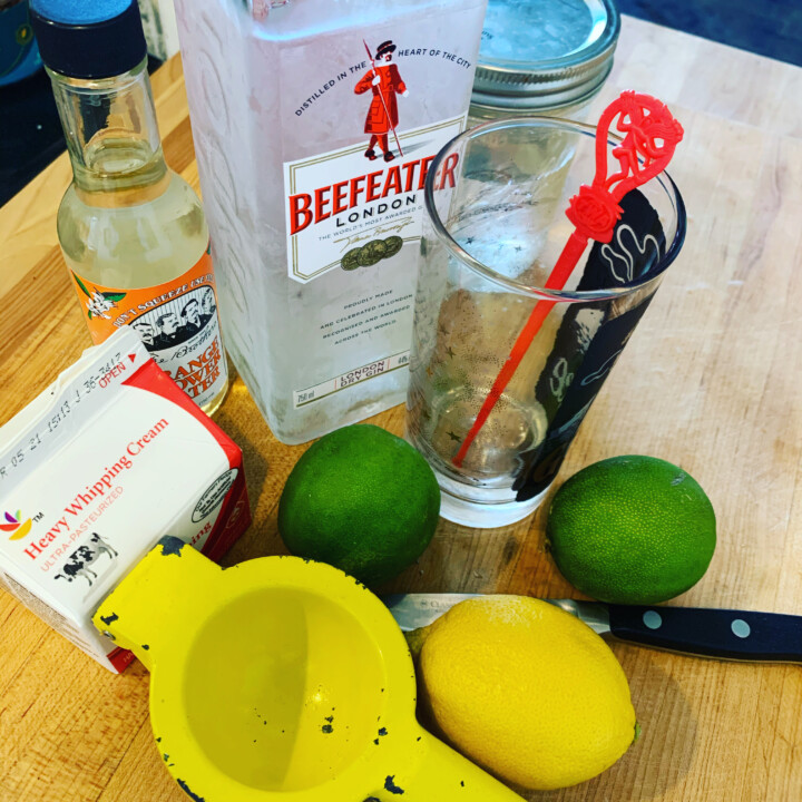 prep for Ramos Gin Fizz